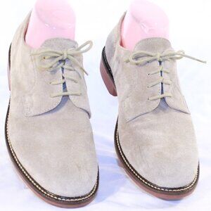 Crewcuts J. Crew Size M7  W9 Taupe Suede Lace Up Oxford Shoes - 65793